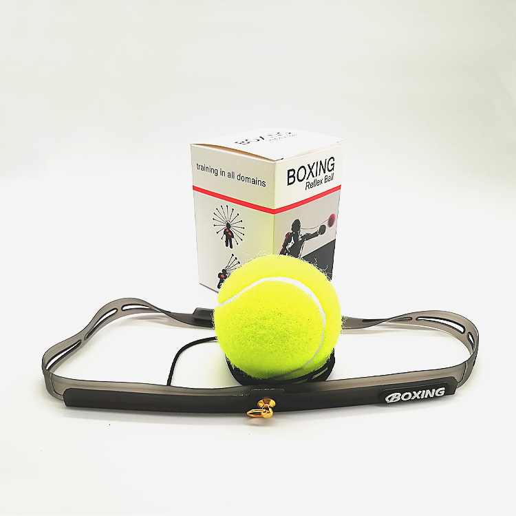 E1 1 Ball Boxing Punch Reflex Trainer with Elastic String, Lightweight Headband Stress Relief Workout Equipment