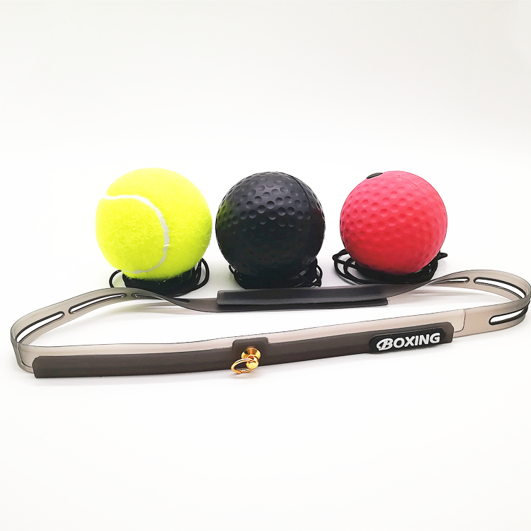 E3 Boxing Speed Punch Reflex Trainer 3 Ball Pack, Sweatproof Adjustable Head Mounted Workout Equipment Kids Adults