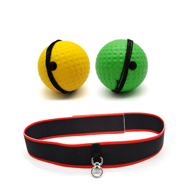 F2 Headband Boxing Reflex Ball 2 Balls Set, Sweat Resistant Head Mounted Punch Ball for Daily Workout