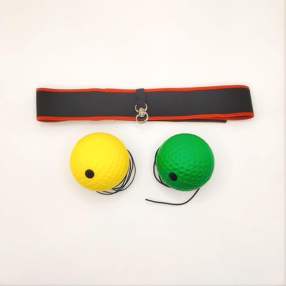 F4 Headband Boxing Reflex Ball 4 Balls Family Pack, Multiple Elastic Strings All Ages Fitness Training Set