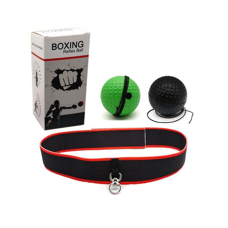 F2 Headband Boxing Reflex Ball 2 Balls Set, Sweat Resistant Head Mounted Punch Ball for Daily Workout