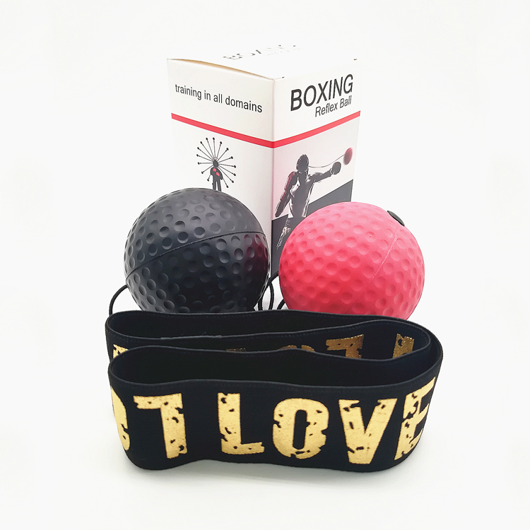 A2 2 Pack Boxing Reflex Ball Set with Adjustable Headband, Dual Difficulty Head Mounted Punch Training Balls