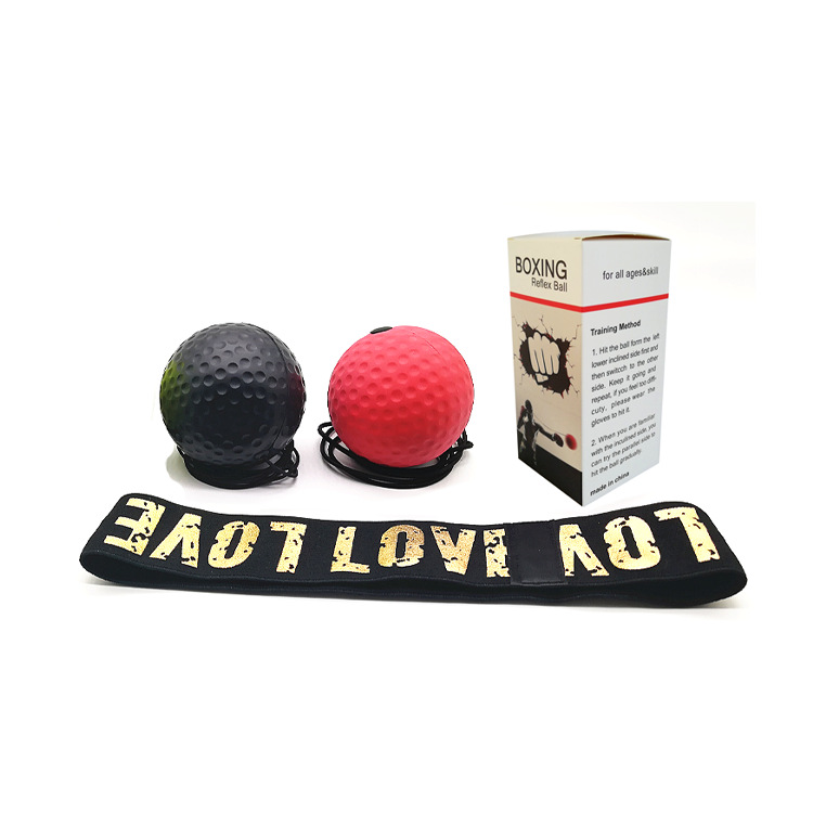 A2 2 Pack Boxing Reflex Ball Set with Adjustable Headband, Dual Difficulty Head Mounted Punch Training Balls