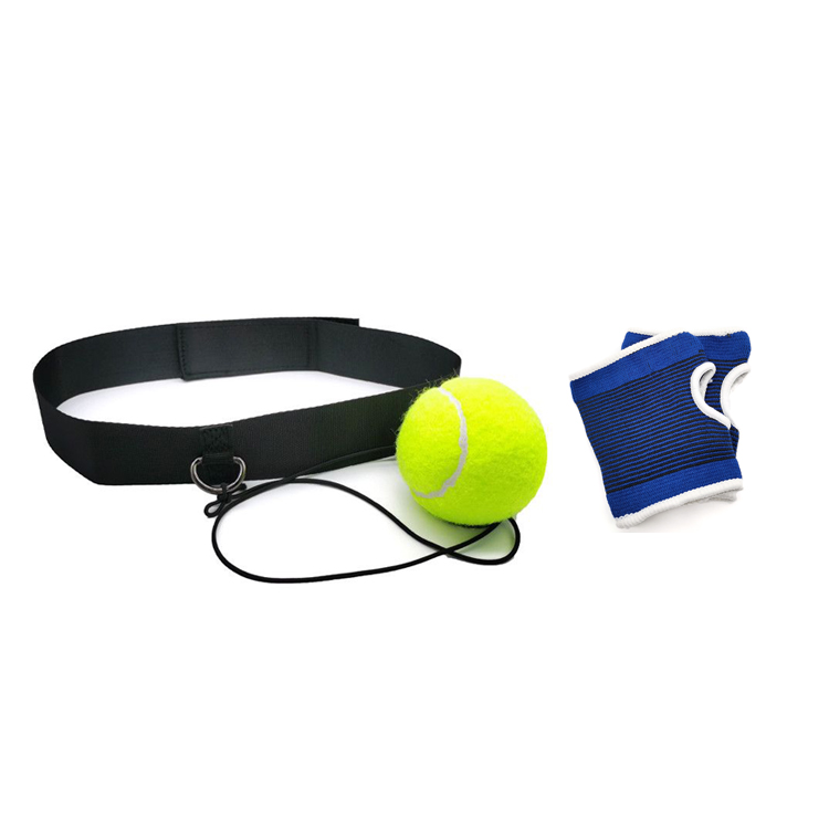 B1 Head Mounted Boxing Reaction Ball Single Ball Set, Portable Home Fitness Trainer for Kids Adults Beginners