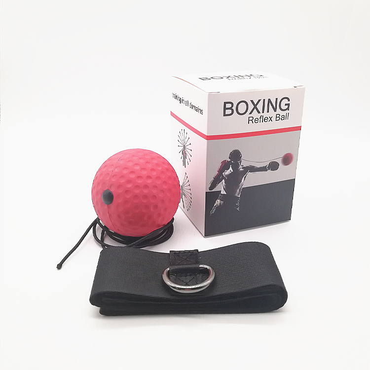 B1 Head Mounted Boxing Reaction Ball Single Ball Set, Portable Home Fitness Trainer for Kids Adults Beginners