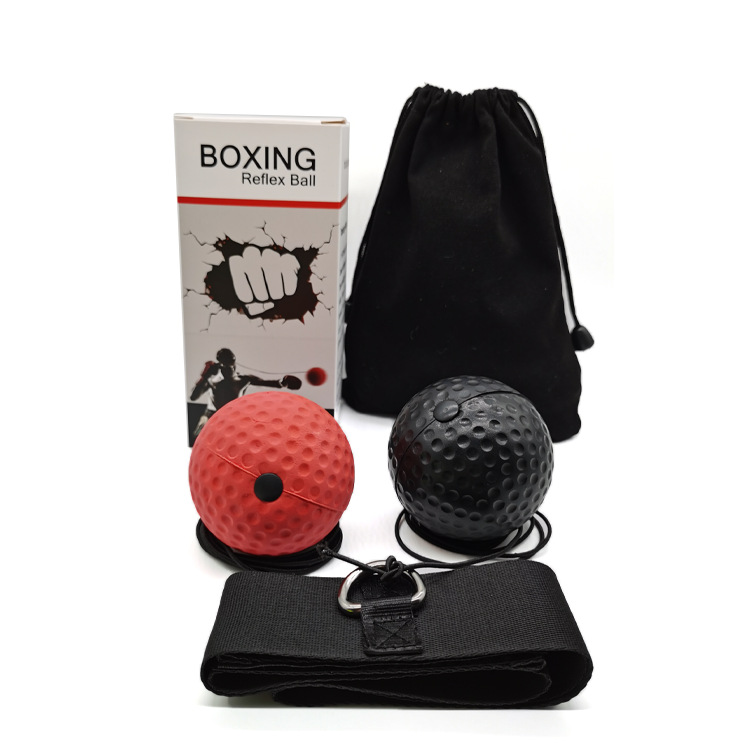 B2 Head Mounted Boxing Reaction Ball 2 Balls Kit, Beginner & Advanced Speed Trainer for Boxing MMA Fitness