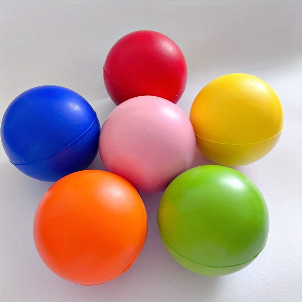 Custom Logo PU Round Hand Grip Ball 6cm 6.3cm 7cm Multi Color Stress Relief Squeeze Hand Exercise Ball