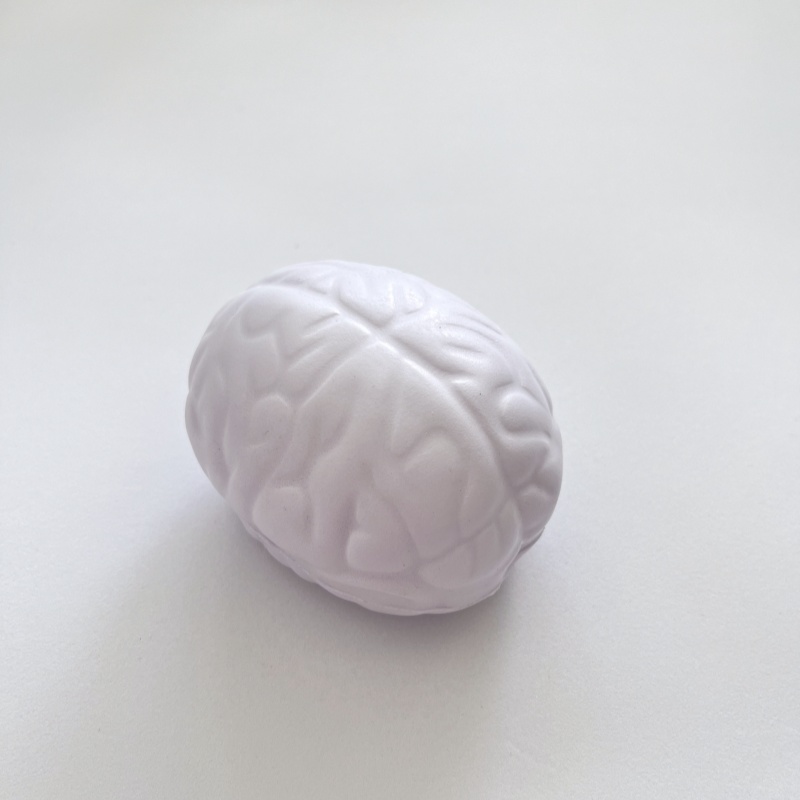 Brain Shaped PU Stress Squeeze Ball Custom Color & Custom Logo Hand Grip Training Ball