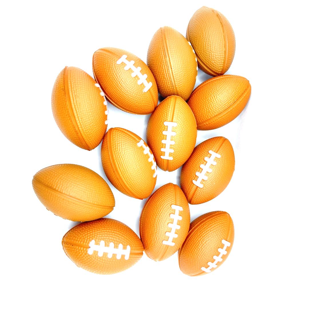 5.5cm & 8.5cm Rugby Shaped PU Stress Squeeze Ball Custom Color & Custom Logo Sports Hand Grip Ball
