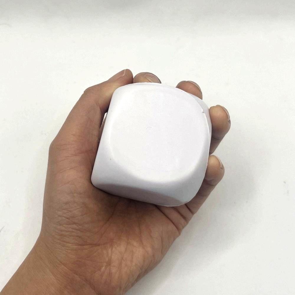 5.2cm Dice Shaped PU Stress Squeeze Ball Custom Color & Custom Logo Hand Grip Training Ball