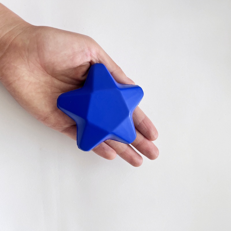 5.2cm/7.8cm Star Shaped PU Stress Squeeze Ball Custom Color & Custom Logo Hand Grip Exercise Ball