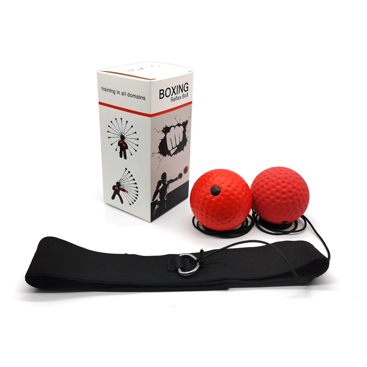 C2 2 Balls Boxing Reflex Head Mounted Kit, All Ages Indoor Outdoor Boxing Reaction Practice Equipment