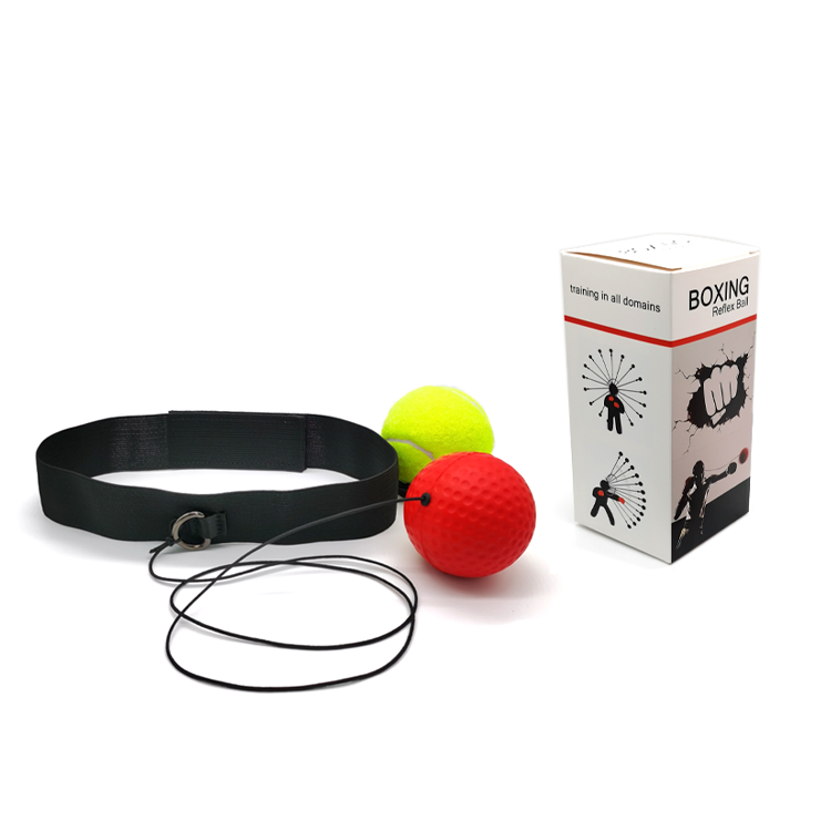 C2 2 Balls Boxing Reflex Head Mounted Kit, All Ages Indoor Outdoor Boxing Reaction Practice Equipment