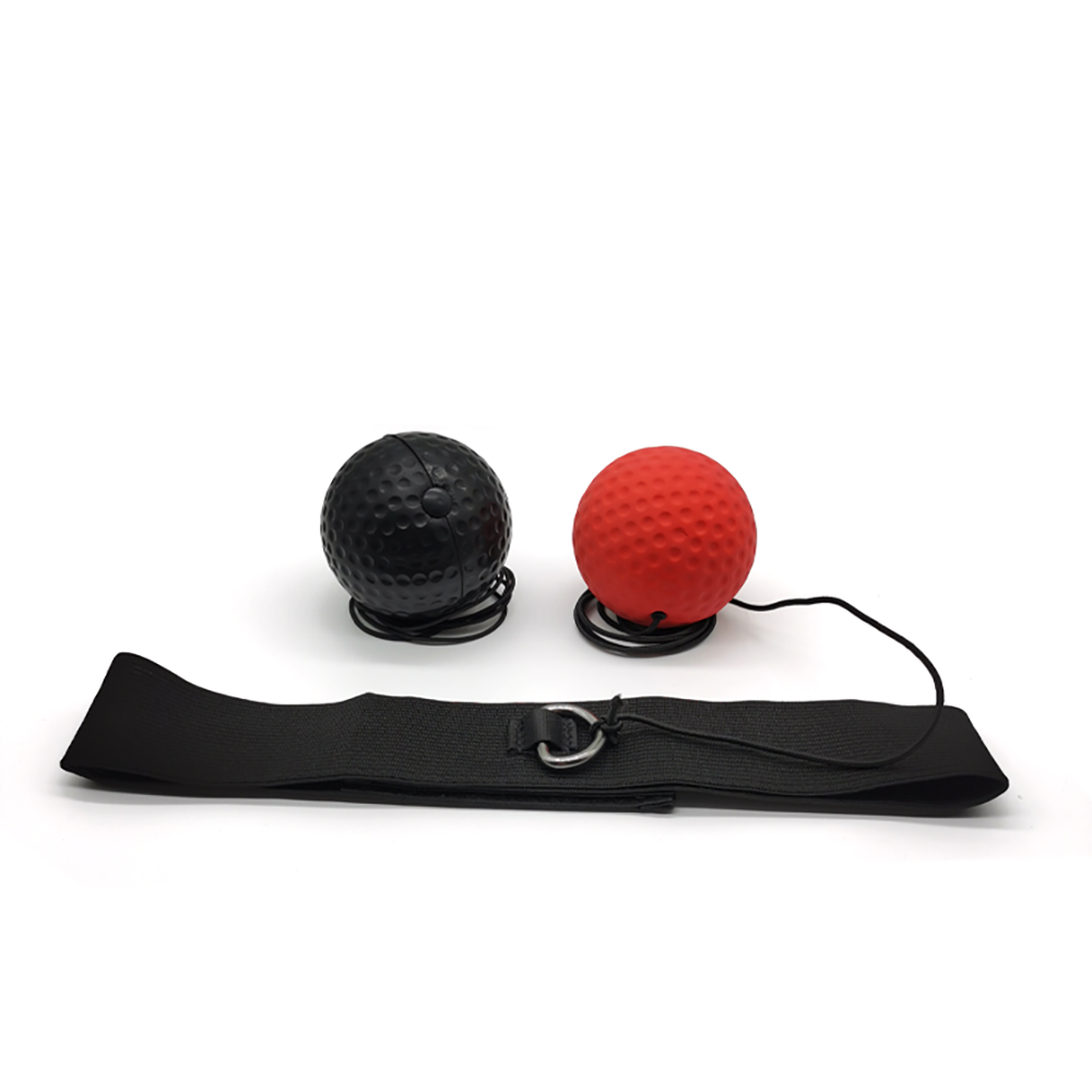 C2 2 Balls Boxing Reflex Head Mounted Kit, All Ages Indoor Outdoor Boxing Reaction Practice Equipment