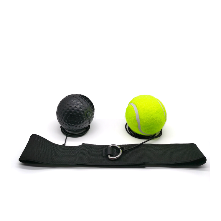 C2 2 Balls Boxing Reflex Head Mounted Kit, All Ages Indoor Outdoor Boxing Reaction Practice Equipment