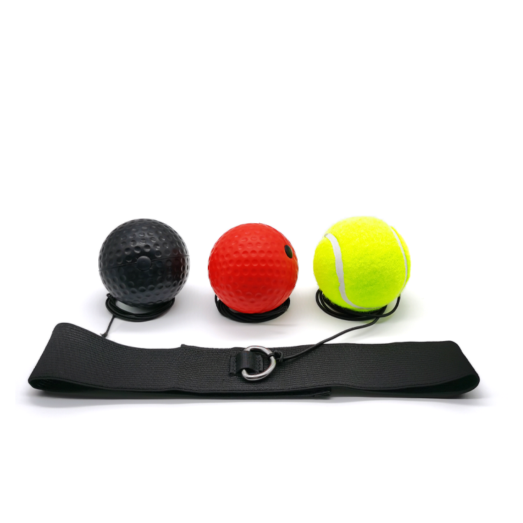 C3 Three Difficulty Boxing Reflex Balls Headband Set, Maximize Hand Eye Coordination Reaction Speed Home Gym Gear