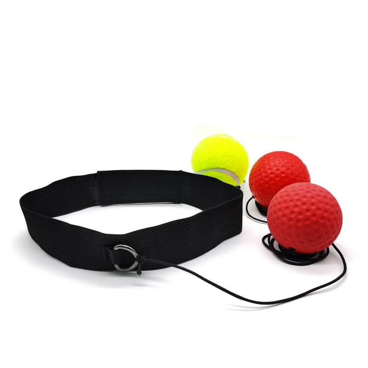 C3 Three Difficulty Boxing Reflex Balls Headband Set, Maximize Hand Eye Coordination Reaction Speed Home Gym Gear