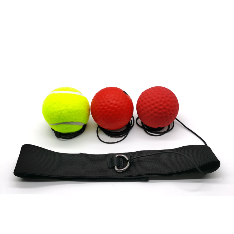 C3 Three Difficulty Boxing Reflex Balls Headband Set, Maximize Hand Eye Coordination Reaction Speed Home Gym Gear